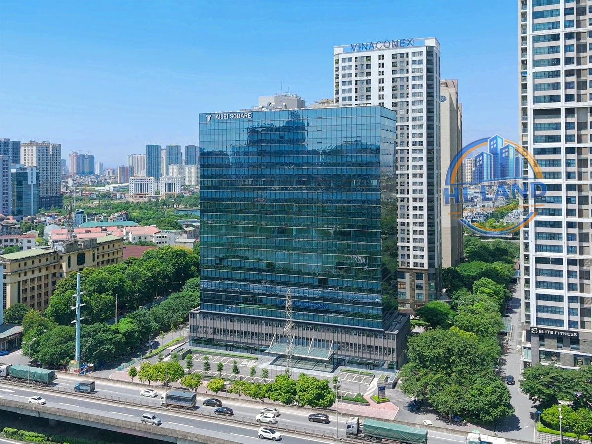 Tòa nhà Taisei Square Hanoi là văn phòng cho thuê tại Cầu Giấy sở hữu vị trí hiếm có với 3 mặt tiền