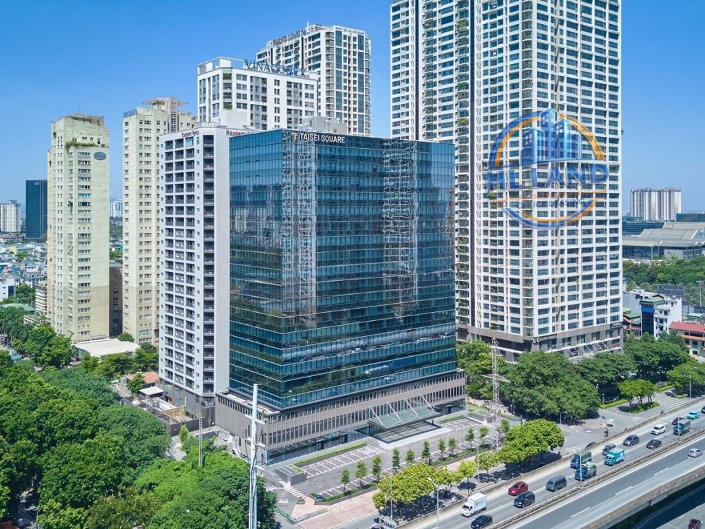 Cho thuê văn phòng tại quận Cầu Giấy tòa Taisei Square Hanoi sảnh