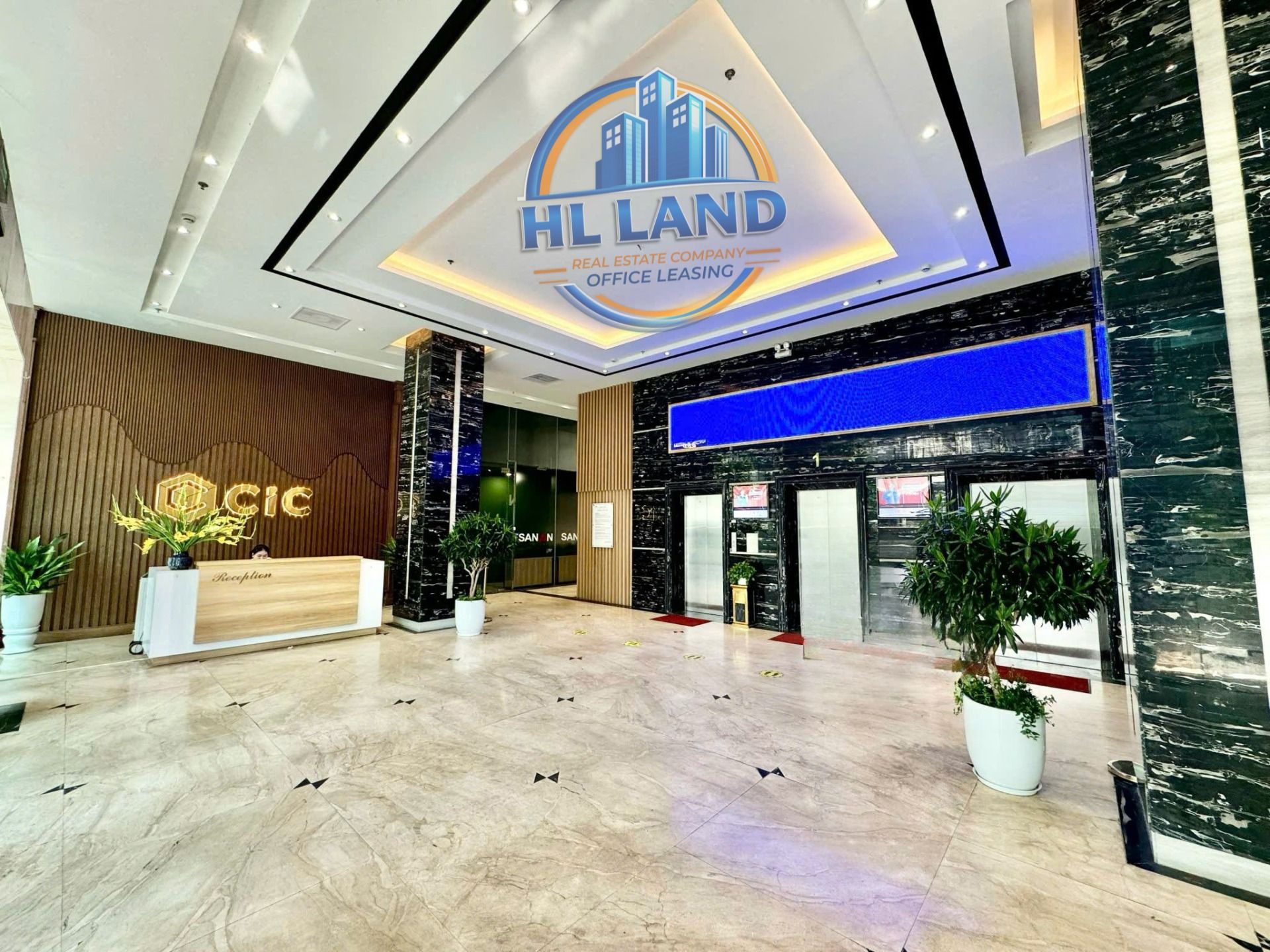 Văn phòng cho thuê CIC Tower với thiết kế và cách bày trí hiện đại, sang trọng