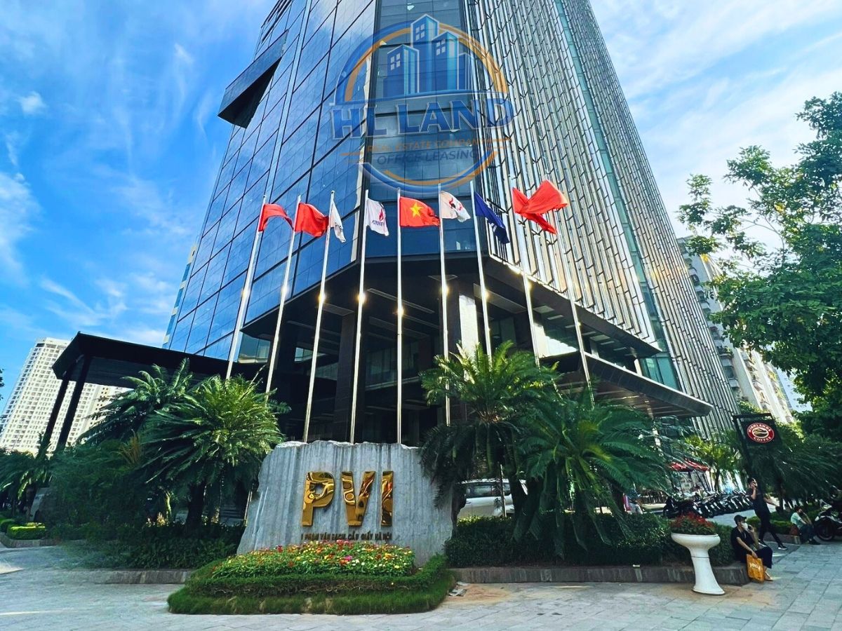 Văn phòng cho thuê PVI Tower mang phong cách hiện đại, mạnh mẽ và chuyên nghiệp