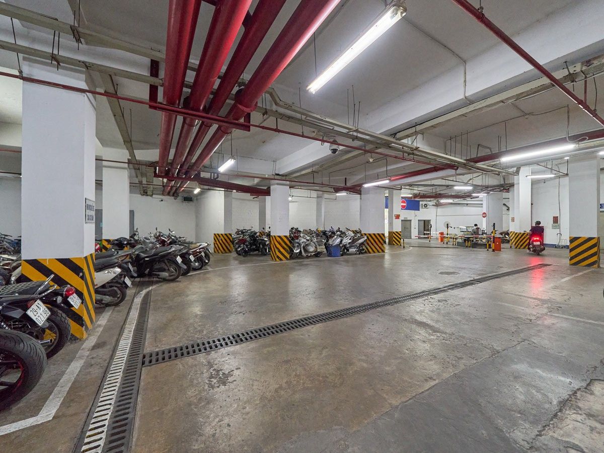 Tòa nhà Trung Yên Plaza có 2 hầm gửi xe với sức chứa lớn