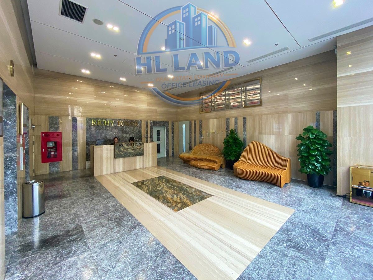 Cho thuê văn phòng Richy Tower với thiết kế và cách bày trí hiện đại, sang trọng