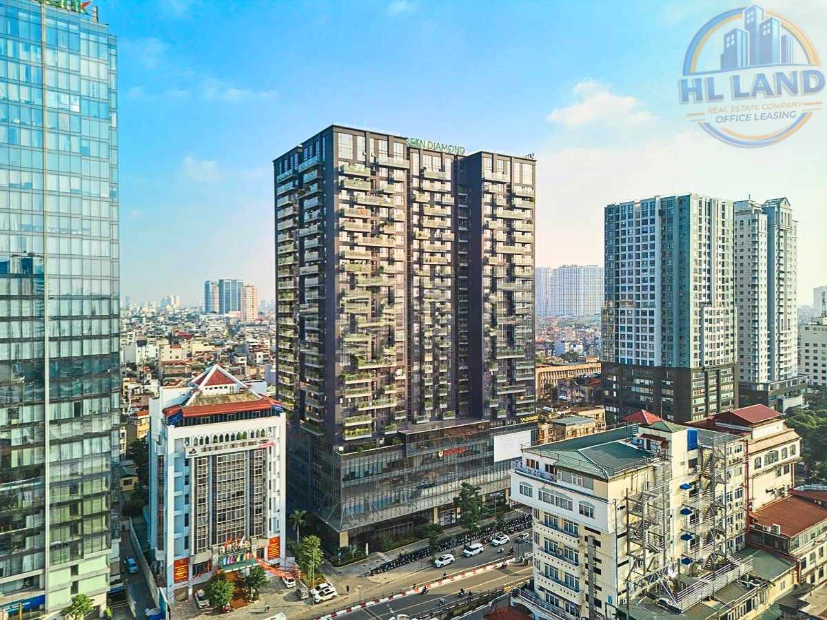 Quy mô xây dựng và diện tích cho thuê tòa Green Diamond Building