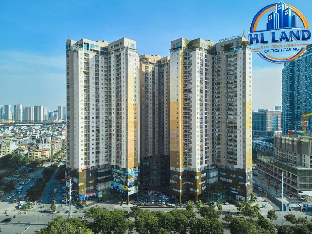 cho thuê văn phòng tòa nhà golden palace mễ trì