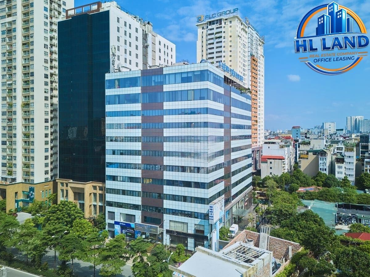 Tòa nhà Trung Tín với quy mô lớn, thiết kế hiện đại và kiến trúc sang trọng