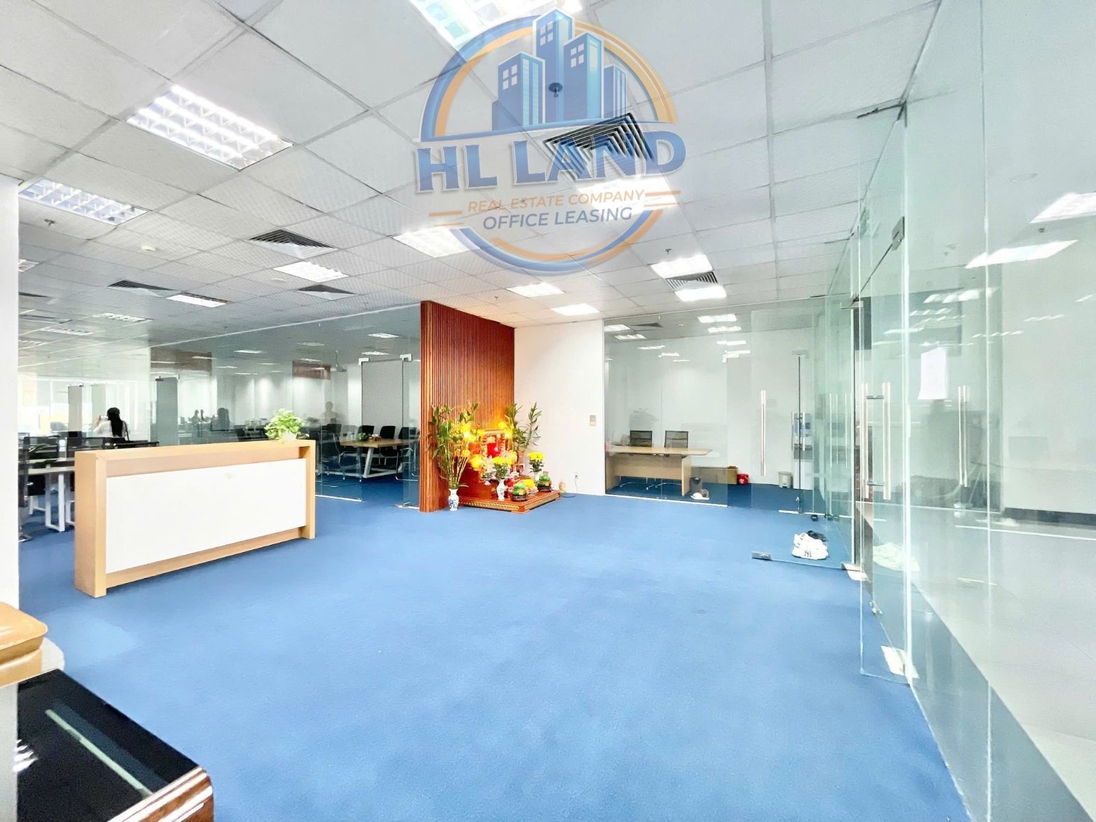 Diện tích văn phòng cho thuê tòa Golden Palace Mễ Trì