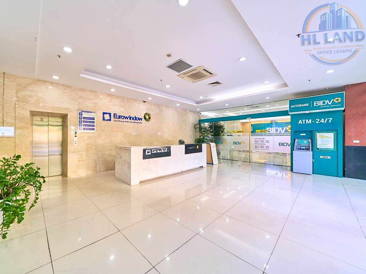 Thiết kế kiến trúc và tiêu chuẩn văn phòng tại Tòa nhà 57 Láng Hạ