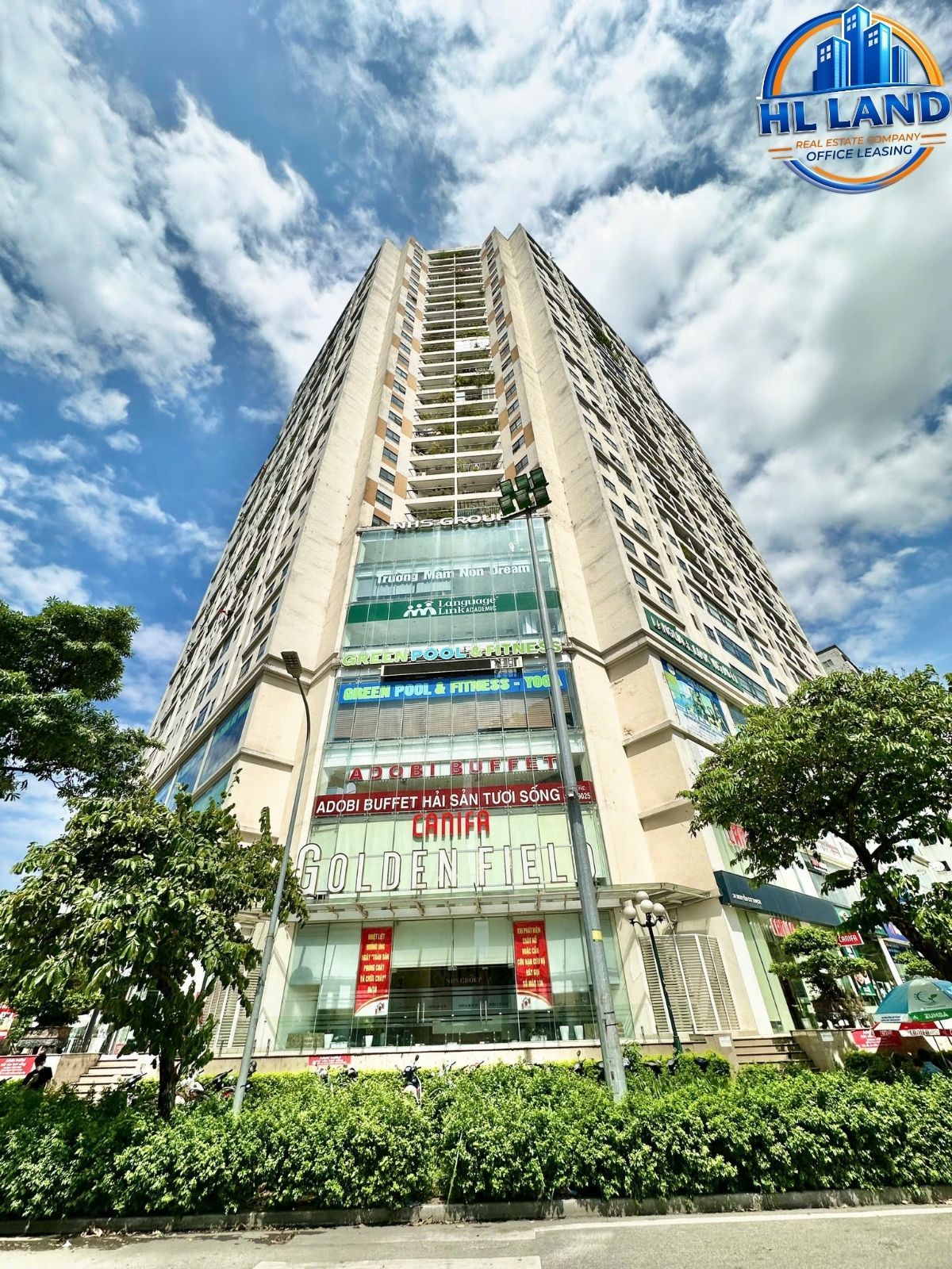 Golden Field với quy mô lớn, thiết kế hiện đại và kiến trúc sang trọng