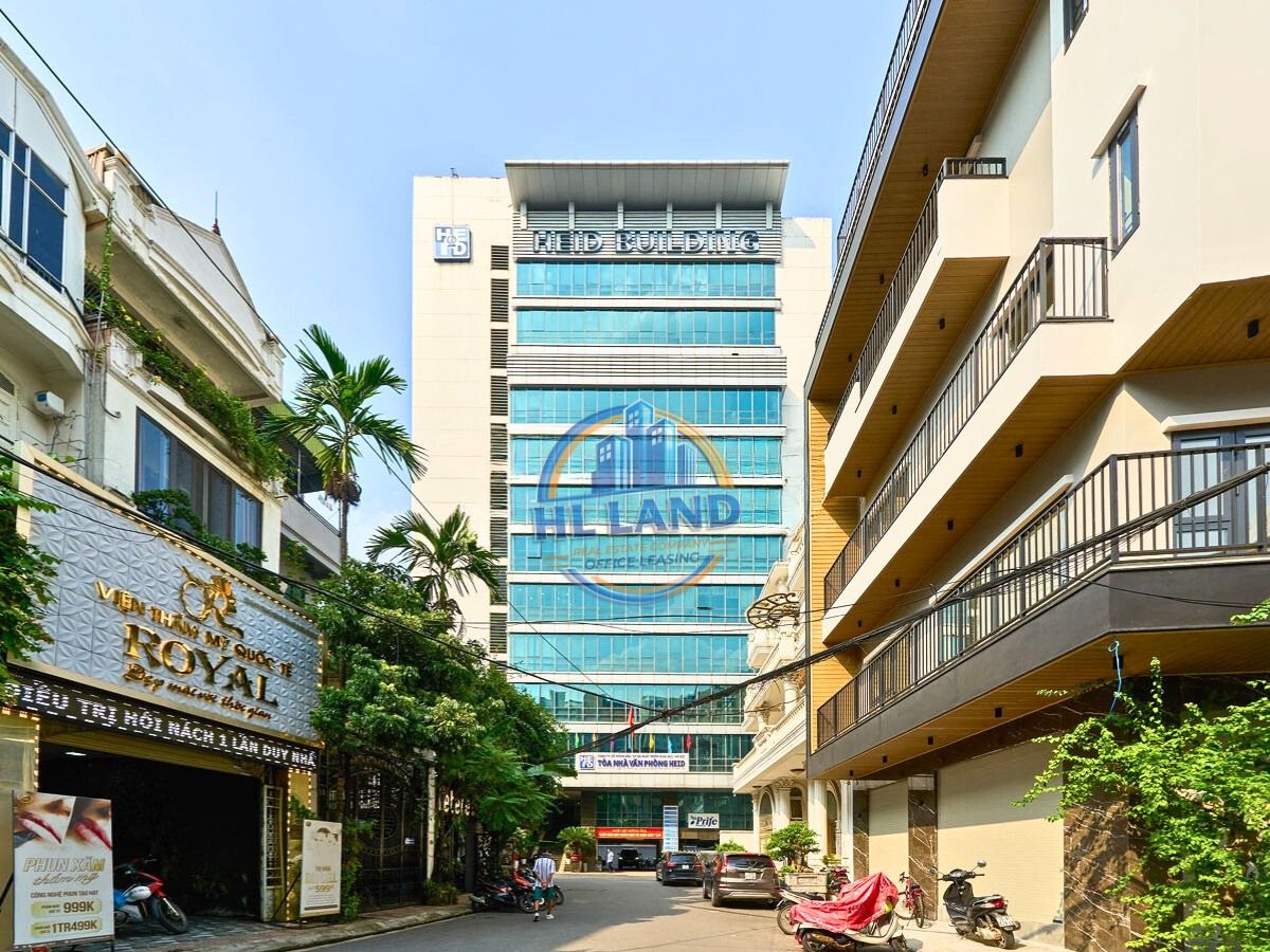 Tòa nhà HEID có quy mô lớn với thiết kế hiện đại