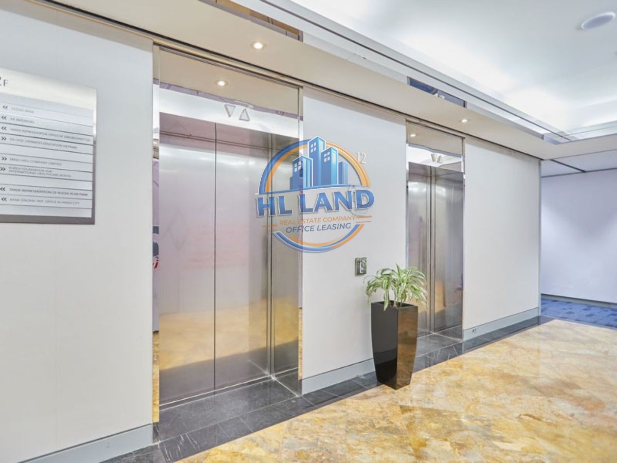 Hệ thống thang máy tốc độ cao của Daeha Business Center với tải trọng lớn