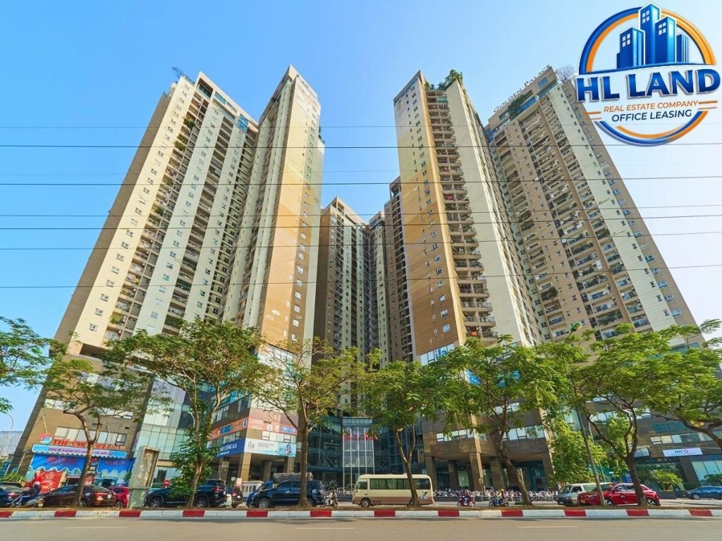 văn phòng trống tòa nhà golden palace mễ trì