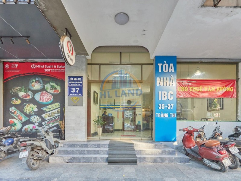 văn phòng trống tòa nhà ibc 37 tràng thi