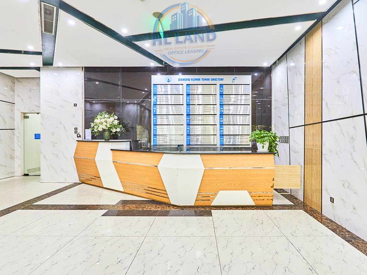 Thiết kế kiến trúc và tiêu chuẩn văn phòng tại toà nhà Diamond Flower Tower