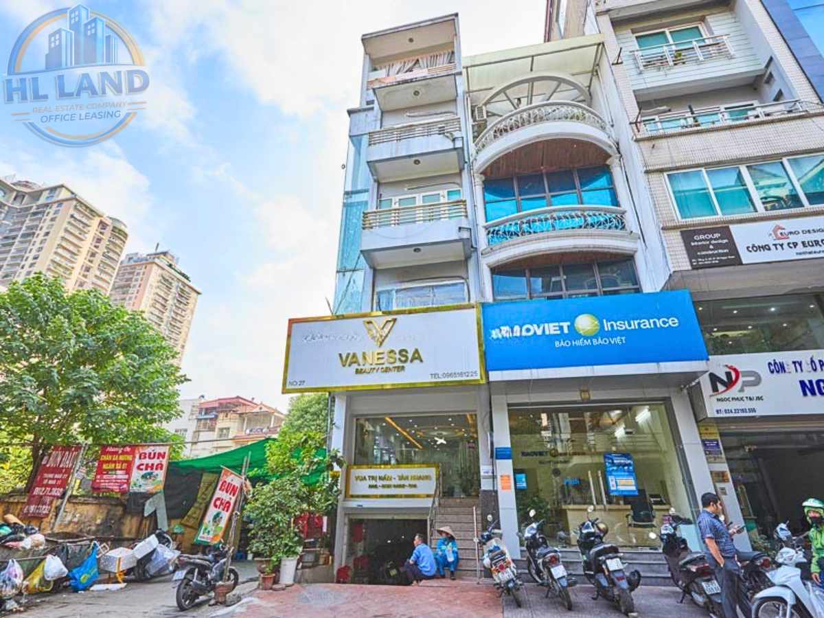 Quy mô xây dựng và diện tích cho thuê Toà nhà 27 Vũ Ngọc Phan
