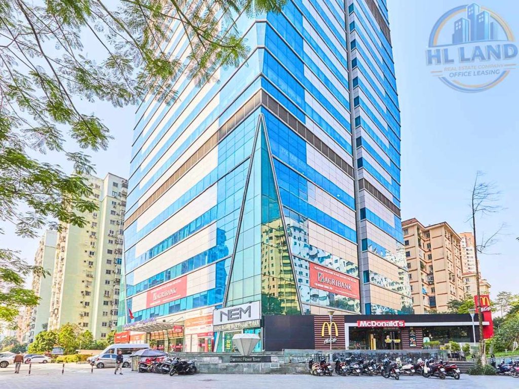 tìm thuê văn phòng diamond flower tower lê văn lương