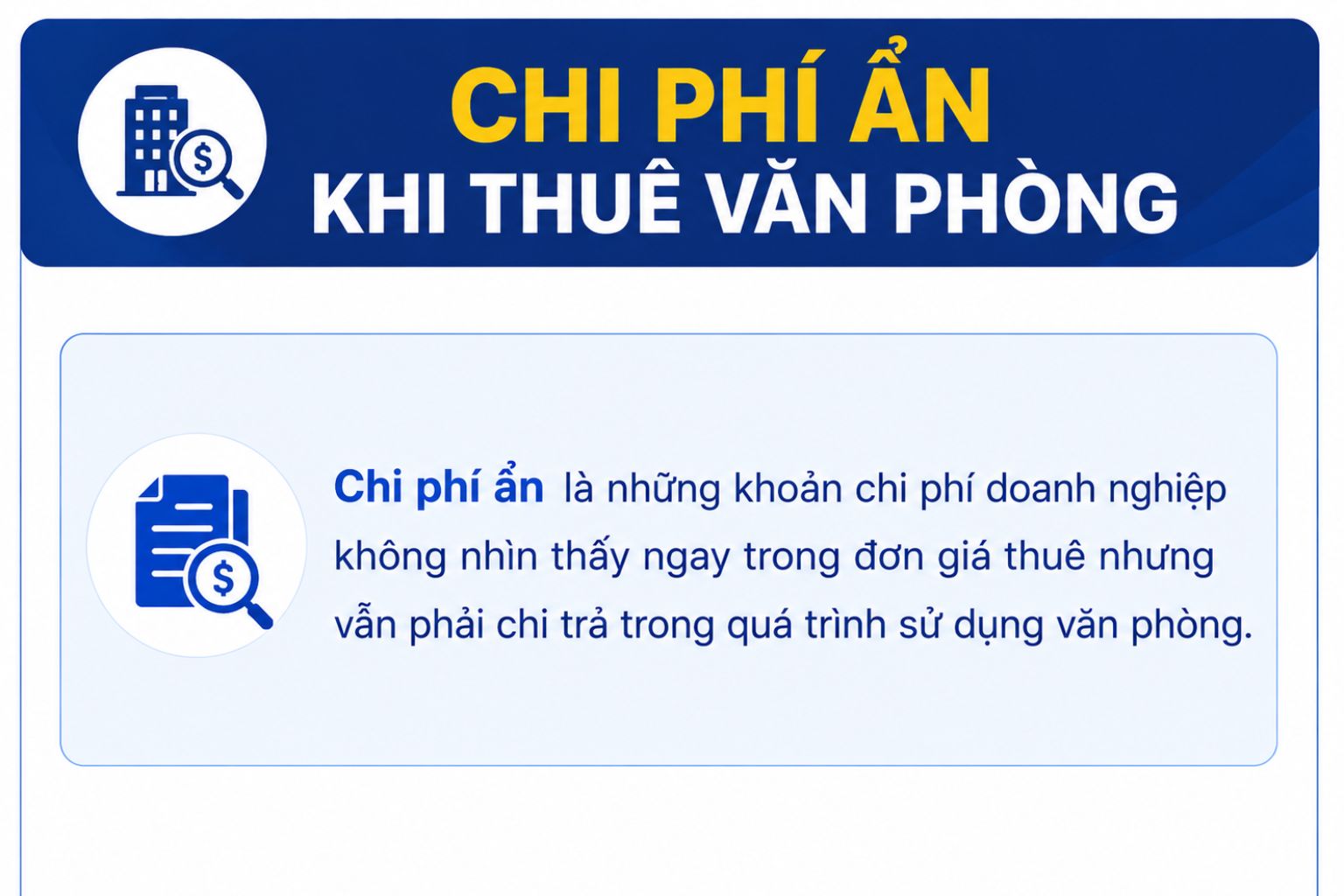 Chi phí ẩn khi thuê văn phòng là gì?