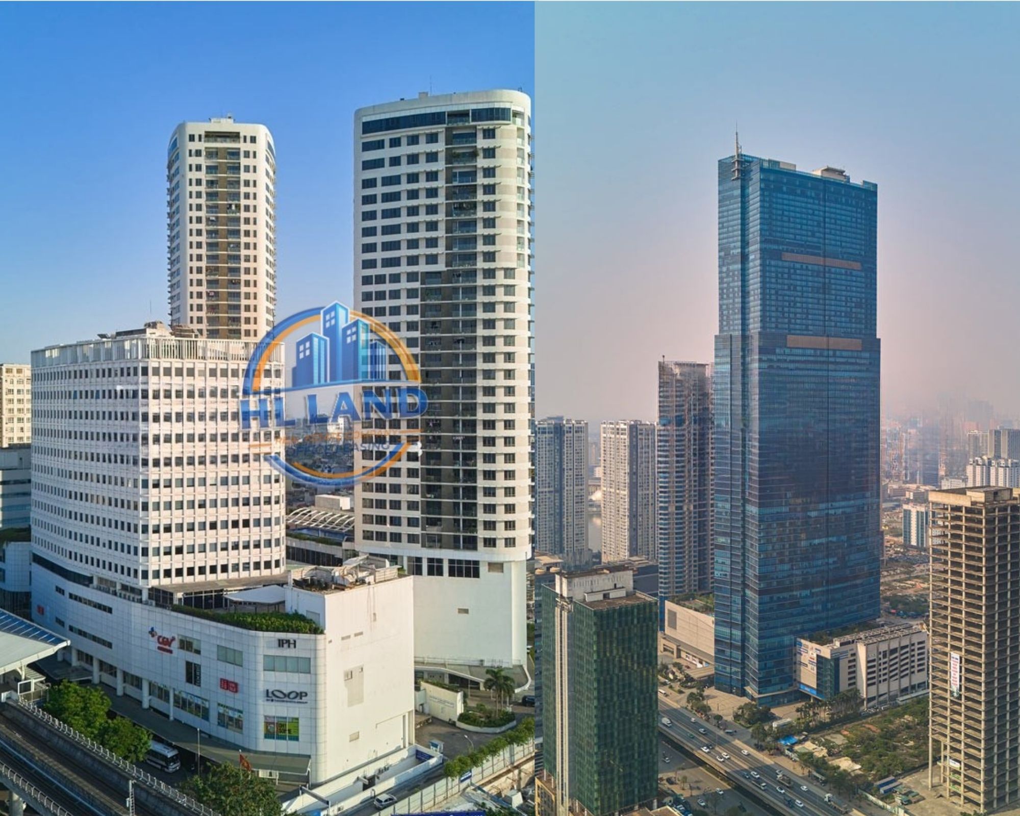 So sánh văn phòng hạng A Cầu Giấy và Nam Từ Liêm