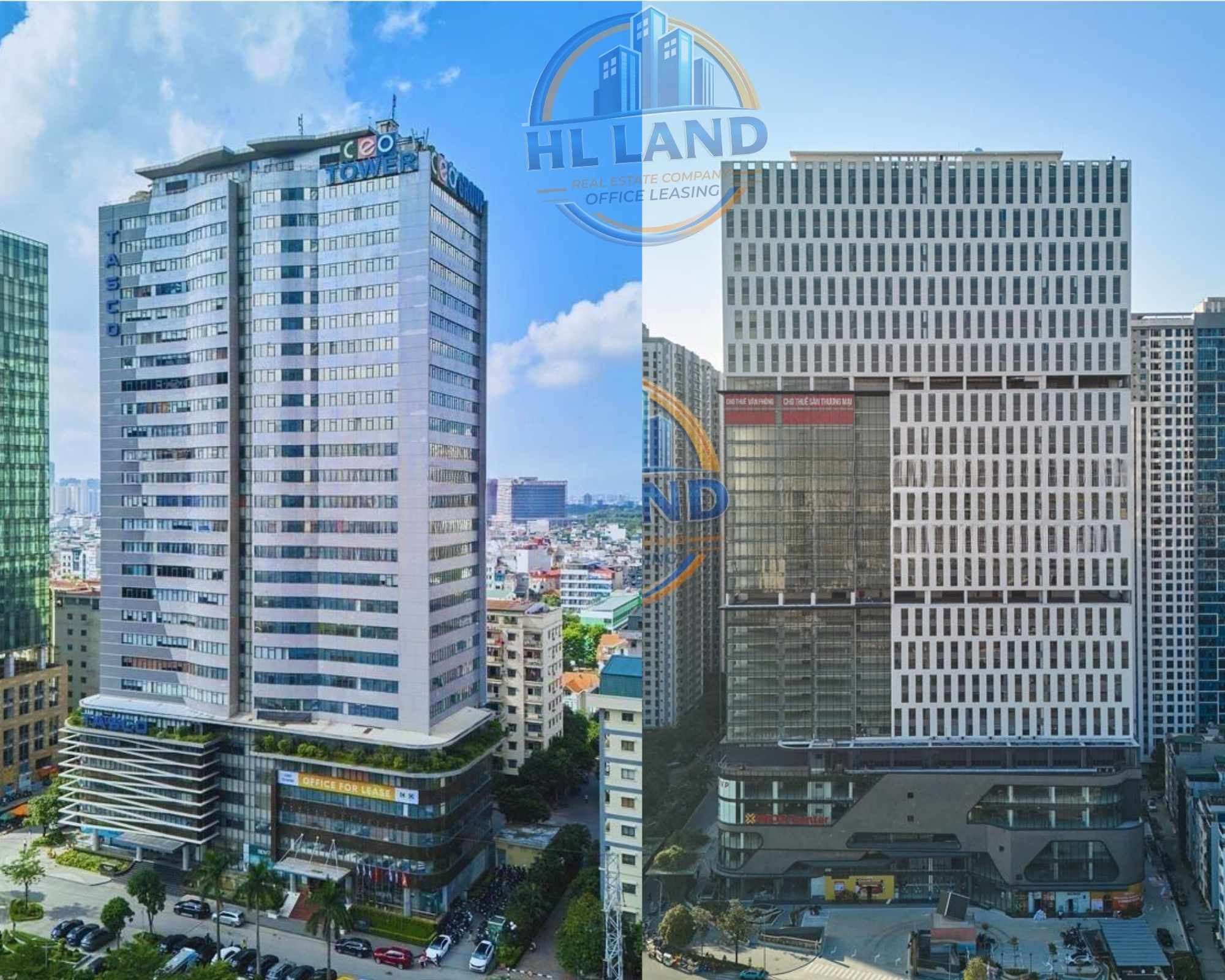 So sánh văn phòng Nam Từ Liêm và Bắc Từ Liêm
