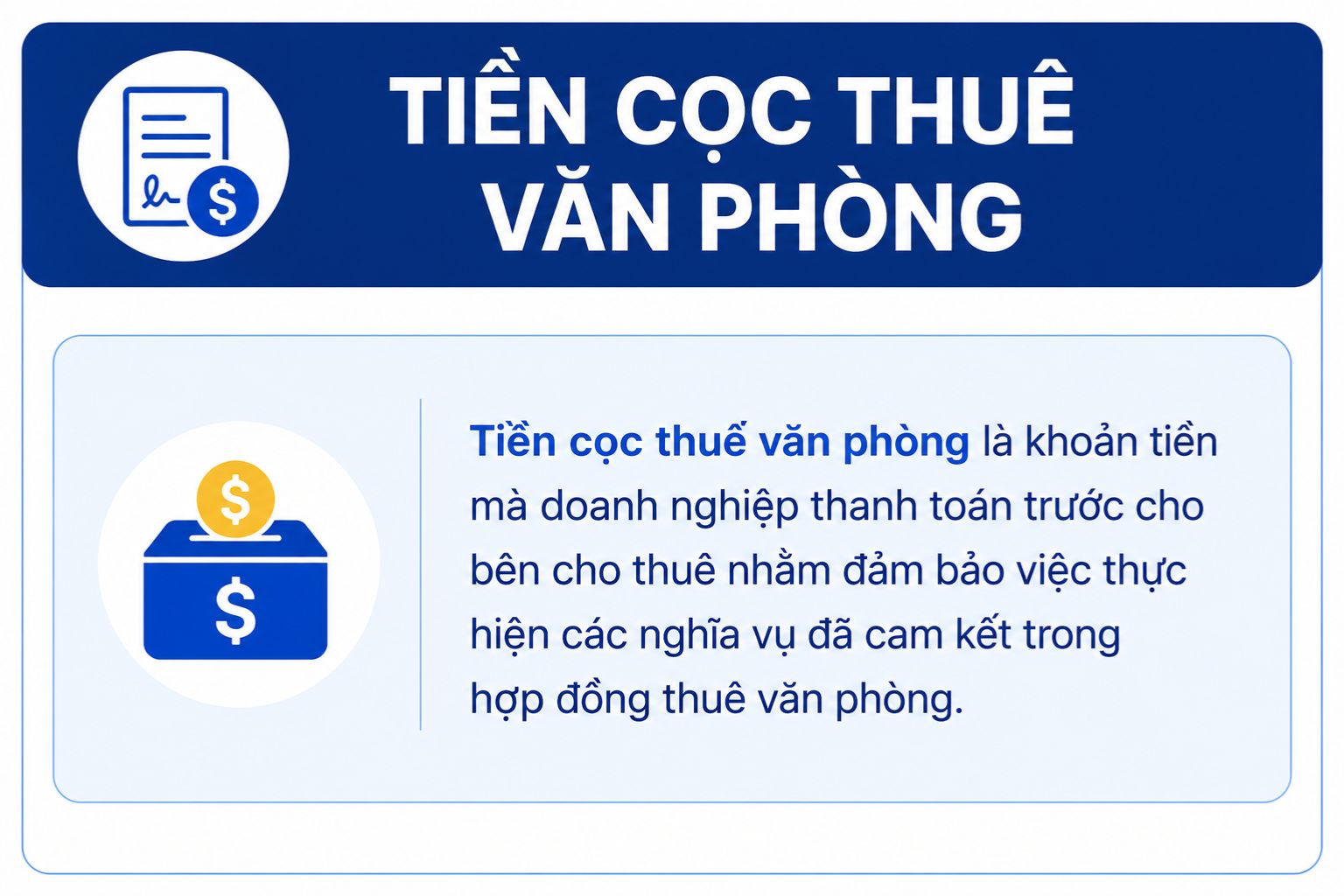 Tiền cọc thuê văn phòng là gì?