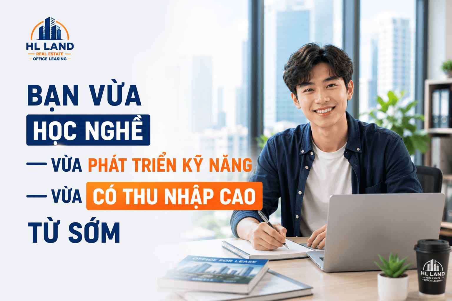 nhân viên bất động sản với vị trí tư vấn tìm thuê văn phòng phát triển kỹ năng nhanh