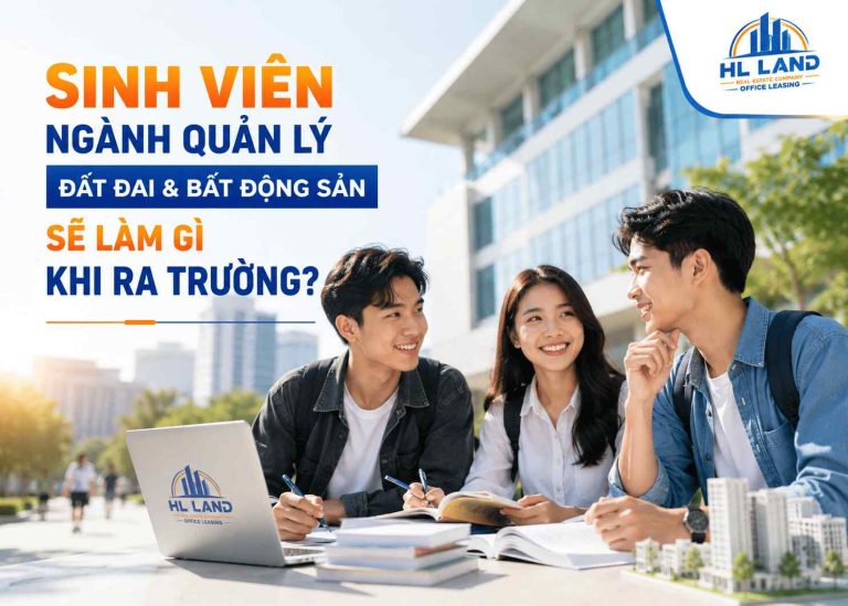 việc làm nhân viên bất động sản mảng cho thuê văn phòng dành cho sinh viên quản lý đất đai & bất động sản